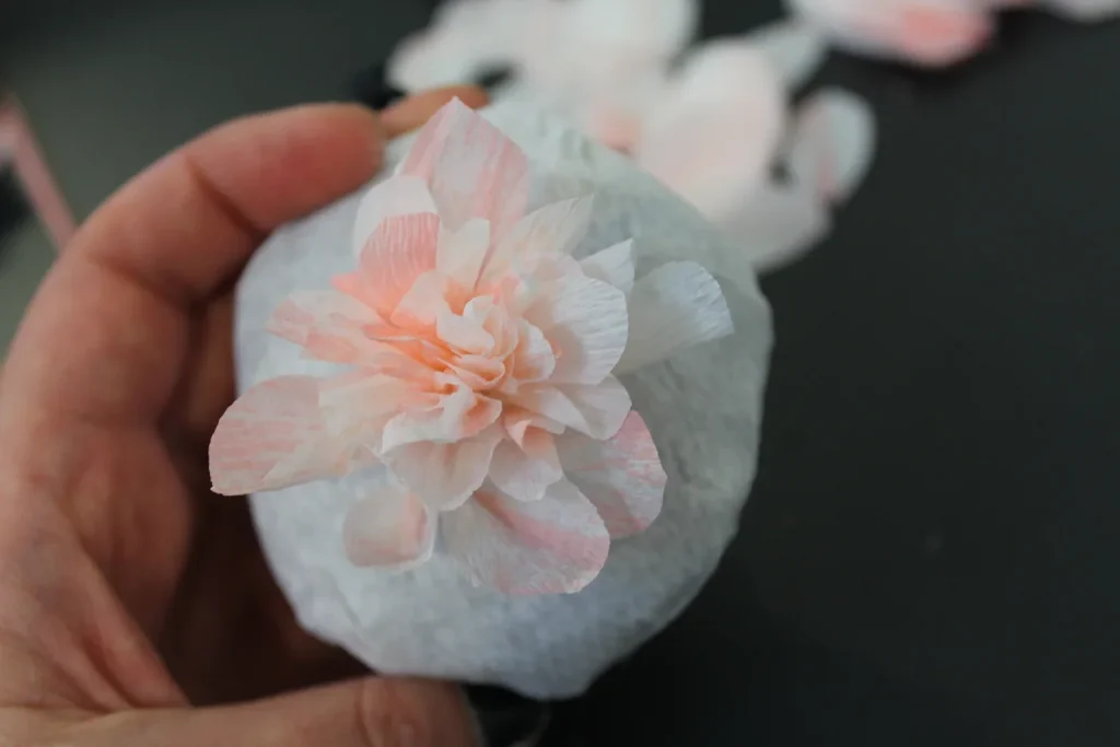 cotton ball flowers